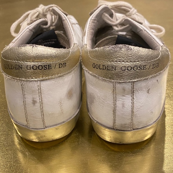 GOLDEN GOOSE Superstar sneakers . White and Gold. Size 36. - Picture 6 of 8